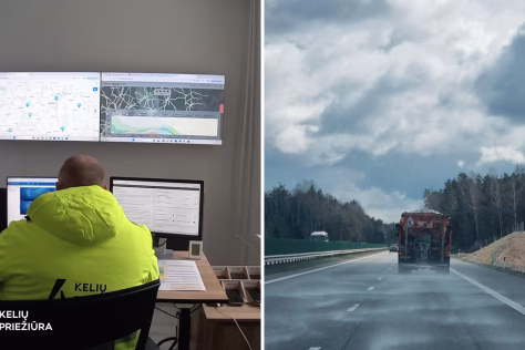 Slidūs keliai gali užklupti netikėtai: paaiškinta, kaip iš tikrųjų veikia kelininkų žiemos taktika