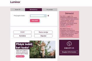 „Luminor“ perspėja savo klientus: pranešama apie laikinus nepatogumus, klientai raginami pasiruošti iš anksto