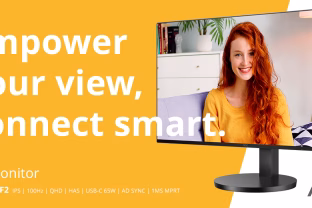 Atraskite QHD aiškumą ir 100 Hz atnaujinimo dažnį su AOC USB-C monitoriumi Q27B3CF2 namams ir biurui