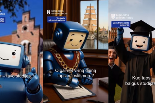 KU robotas užkariauja socialinius tinklus: dirbtinis intelektas pakėlė studijų reklamas į naują lygį
