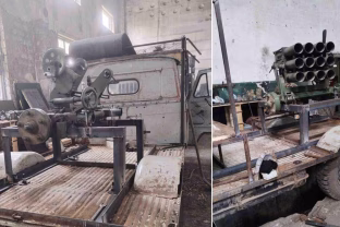 Rusijos armija griebiasi Šiaurės Korėjos ginklų: nuotraukose matyti, kaip UAZ sunkvežimiai virto raketų platformomis