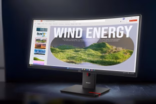 „Lenovo“ pristatė naują „ThinkVision“ serijos monitorių profesionalams su aukšta raiška ir lenktomis kraštinėmis