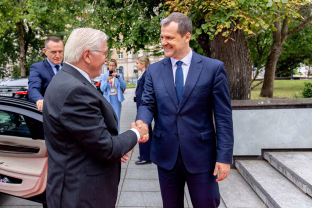 Su Vokietijos Prezidentu susitikęs Premjeras: Lietuvai ir Vokietijai dirbant kartu, saugesnis ir mūsų regionas, ir Europa