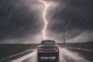 Liūtis užklumpa netikėtai: praleisk šiuos žingsnius ir automobilis gali tapti nebevaldomas