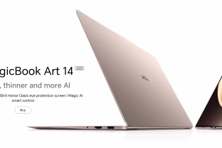 „Honor“ pristatė „MagicBook Art 14“ nešiojamą kompiuterį su OLED ekranu ir „Intel“ lustais
