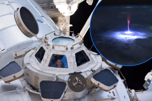 Mokslininkai neteko žado: astronautė užfiksavo keistą šviesos blyksnį virš Meksikos