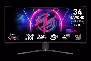 MSI pristatė 34 colių įstrižainės monitorių su „Rapid VA“ lenktu ekranu ir aukštu atsinaujinimo dažniu