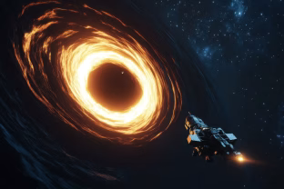 Astrofizikas atskleidė stulbinantį planą: sąvaržėlės dydžio zondas gali pasiekti juodąją skylę per 100 metų