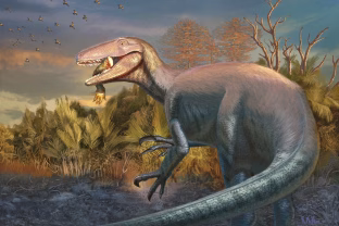 Patagonijoje rastas dinozauras atskleidė paslaptį, jis mirė nebaigęs pietų, burnoje liko krokodilo koja