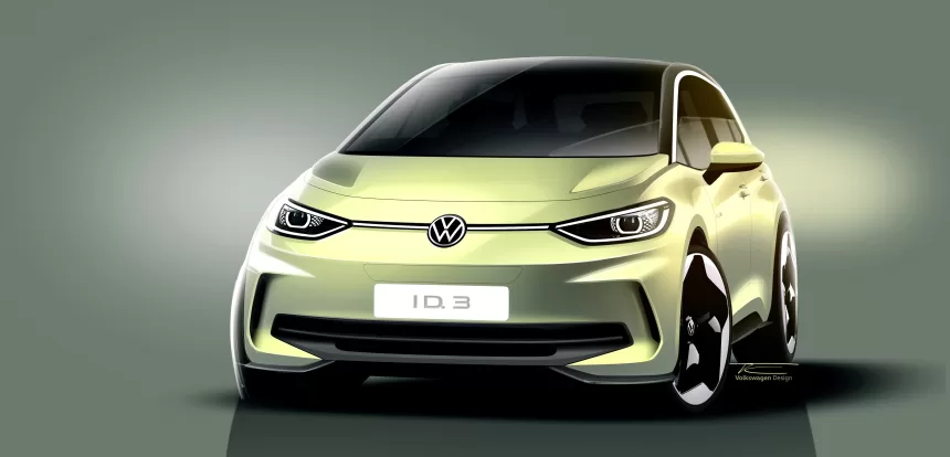 VW atnaujino ID.3 elektromobilį: paaiškėjo naujojo modelio privalumai ir pradinė kaina